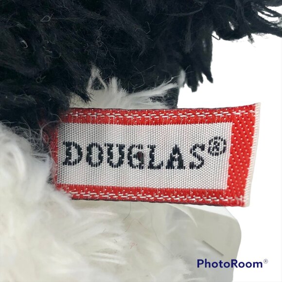 NWOT RARE Douglas Cuddle Toys Hazel Parti Cocker Spaniel Black White Dog Plush - Picture 8 of 8